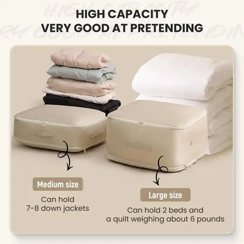 Compression Storage Bag Compression quilt bags large storage for quilts Ultra Self Compression Organizer Comforter Storage Bag