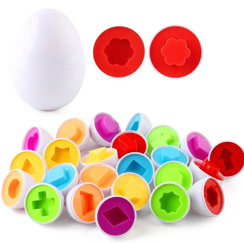 Eggs Screws 3D Puzzle Montessori Learning Education Math Toys Kids Shape Match Smart Game For Children Educational Easter Gifts