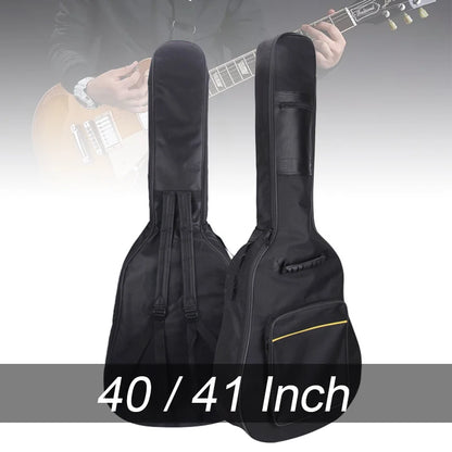 40 / 41 Inch Guitar Bag Carry Case Backpack 600D Oxford Acoustic Folk Guitar Gig Bag Cover with Double Shoulder Straps
