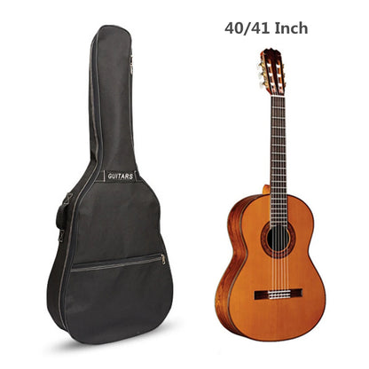 40 / 41 Inch Guitar Bag Carry Case Backpack 600D Oxford Acoustic Folk Guitar Gig Bag Cover with Double Shoulder Straps