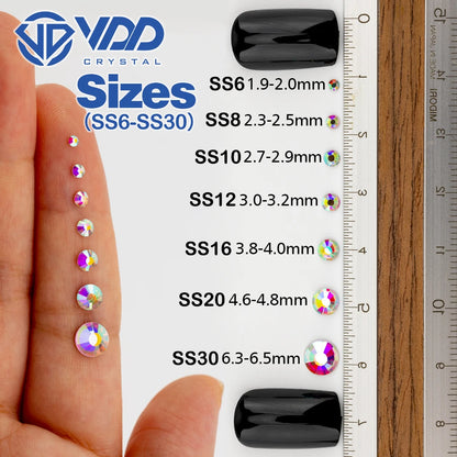VDD 036 Hotfix Purple Velvet Glass Crystal Hotfix Rhinestone Flatback Strass Glitter Iron On Stone DIY Crafts Clothes Decoration